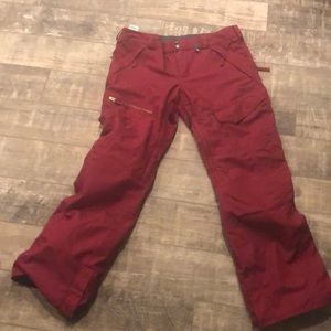 Red volcom XL snow pants